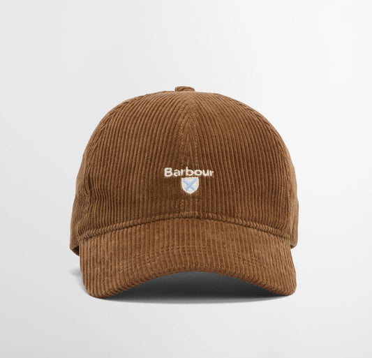 Preston Cord Cap in Beige by Barbour