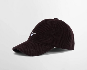 Preston Cord Cap in Brown by Barbour
