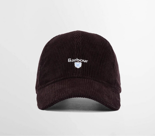Preston Cord Cap in Brown by Barbour