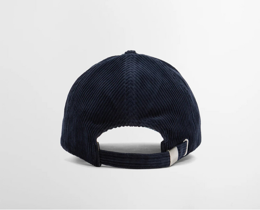 Preston Cord Cap in Navy by Barbour