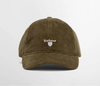Preston Cord Cap in Olive by Barbour