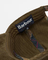 Preston Cord Cap in Olive by Barbour