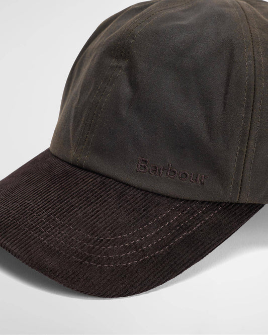 Ashby Cap in Olive/Brown by Barbour