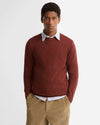 Essential Crewneck Jumper in Russet by Barbour