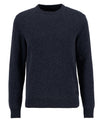 Essential Crewneck Jumper in Charcoal by Barbour