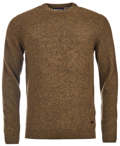 Barbour Fall Essential Patch Crew Neck Jumper in Willow Green by Barbour Willow Green 2X Large