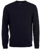 Essential Patch Crew Neck Jumper in Navy by Barbour