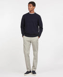 Essential Patch Crew Neck Jumper in Navy by Barbour