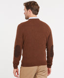 Essential Patch Crew Neck Jumper in Bracken by Barbour