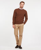 Essential Patch Crew Neck Jumper in Bracken by Barbour