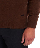 Essential Patch Crew Neck Jumper in Bracken by Barbour