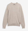 Essential Crewneck Jumper in Stone by Barbour