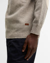 Essential Crewneck Jumper in Stone by Barbour