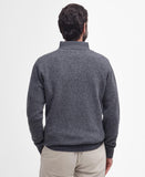 Nelson Essential Half-Zip Jumper in Storm Grey by Barbour