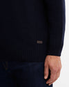 Nelson Essential Quarter-Zip Jumper in Classic Navy by Barbour