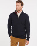 Nelson Essential Half Zip Sweater in Navy by Barbour