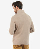 Nelson Essential Half-Zip Jumper in Stone by Barbour