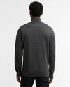 Cotton Quarter-Zip Jumper in Charcoal by Barbour