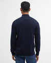 Cotton Quarter-Zip Jumper in Navy by Barbour