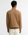 Cotton Quarter-Zip Jumper in Sandstone by Barbour