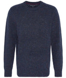 Tainsbury Crew Neck Jumper in Navy by Barbour