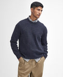 Tainsbury Crew Neck Jumper in Navy by Barbour