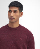 Tainsbury Crew Neck Jumper in Merlot by Barbour