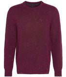 Tainsbury Crew Neck Jumper in Merlot by Barbour