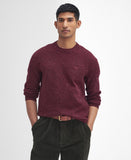 Tainsbury Crew Neck Jumper in Merlot by Barbour