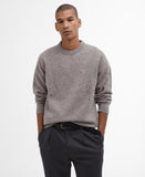 Tainsbury Crew Neck Jumper in Stone by Barbour