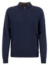 Kelson Half-Zip Jumper in Navy by Barbour