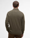 Kelson Half-Zip Jumper in Olive by Barbour