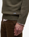 Kelson Half-Zip Jumper in Olive by Barbour
