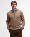 Kelson Half-Zip Jumper in Stone by Barbour