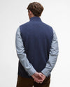 Shoveler Knitted Gilet in Navy by Barbour