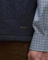 Shoveler Knitted Gilet in Navy by Barbour