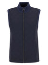 Shoveler Knitted Gilet in Navy by Barbour