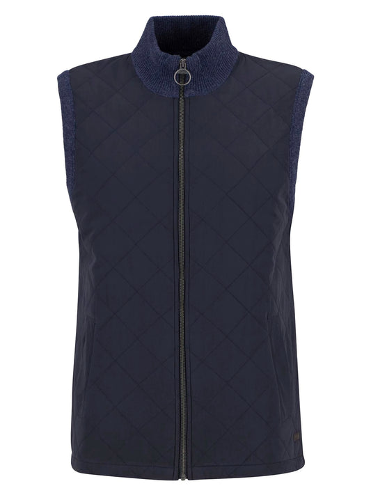 Shoveler Knitted Gilet in Navy by Barbour