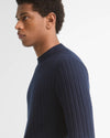 Hermoine Crew Neck Jumper in Navy by Barbour