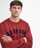 Essential Prep Logo Sweatshirt in Highland Red by Barbour