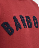 Essential Prep Logo Sweatshirt in Highland Red by Barbour