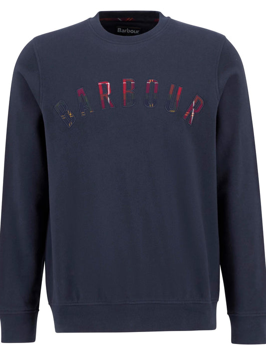 Wynter Sweatshirt in Navy/Winterberry by Barbour