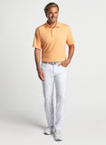 Solid Performance Jersey Polo in Orange Nectar by Peter Millar