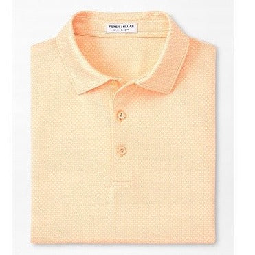 Tesseract Performance Jersey Polo in Orange Nectar by Peter Millar