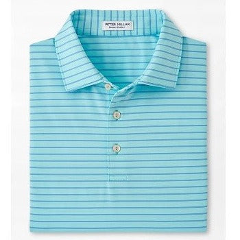 Drum Performance Jersey Polo in Cabana Blue by Peter Millar