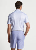 Dazed an Transfused Performance Polo in White/Lavender Fog by Peter Millar