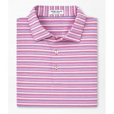 Oakland Performance Jersey Polo in Pink Ruby by Peter Millar