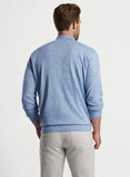 Canton Stripe Quarter-Zip Sweater in Cottage Blue by Peter Millar