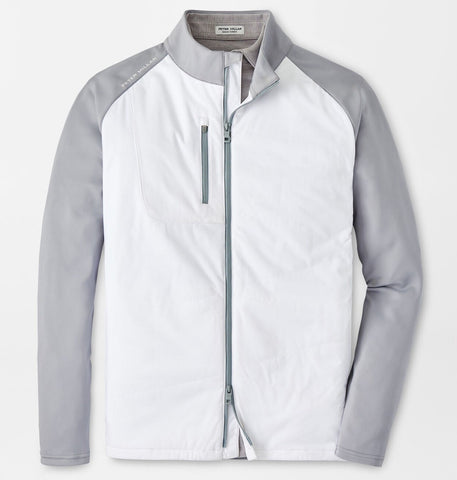 Merge Hybrid Jacket in White/Gale Grey by Peter Millar