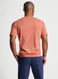 Lava Wash Pocket Tee in Clay Rose by Peter Millar